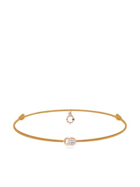 Courbet 18kt recycled rose gold laboratory-grown diamond Let's Commit bracelet