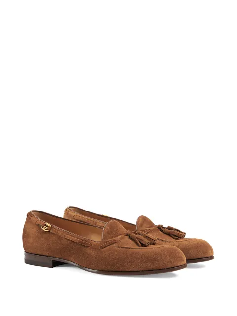 Gucci Suede Tassel Loafers - Farfetch