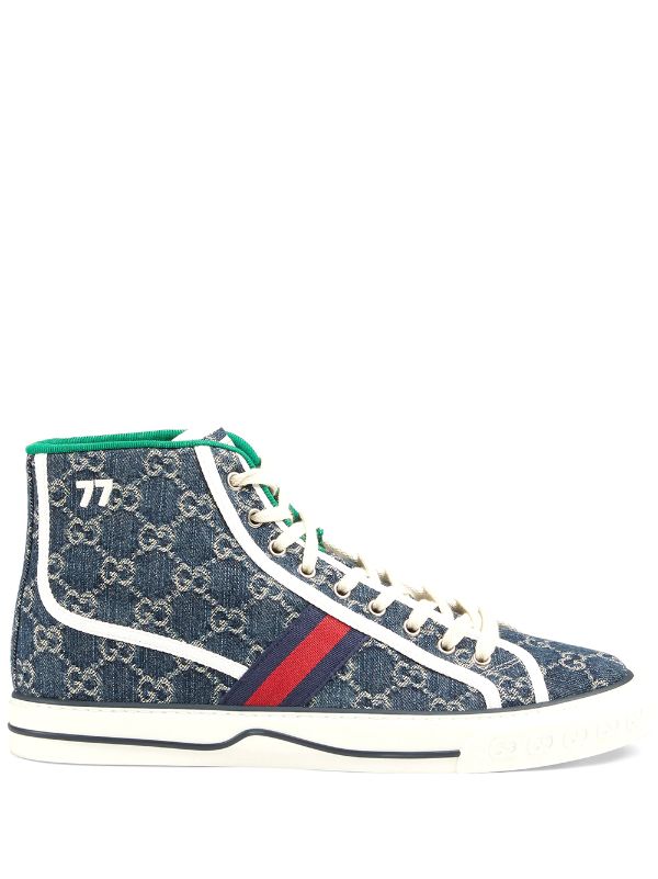 blue gucci high top sneakers