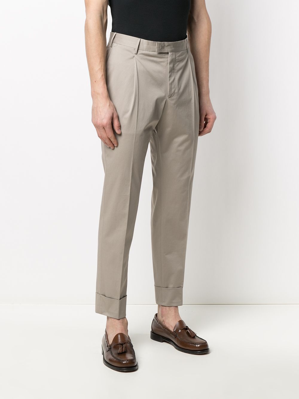 фото Pt01 cropped chino trousers