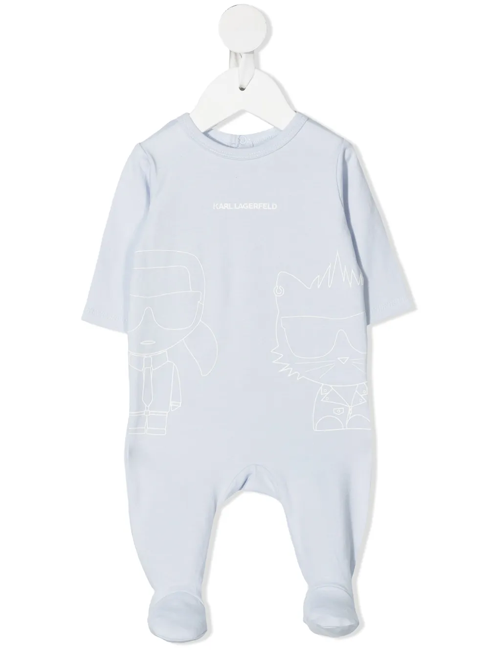 

Karl Lagerfeld Kids logo-print stretch-cotton pyjamas - Blue