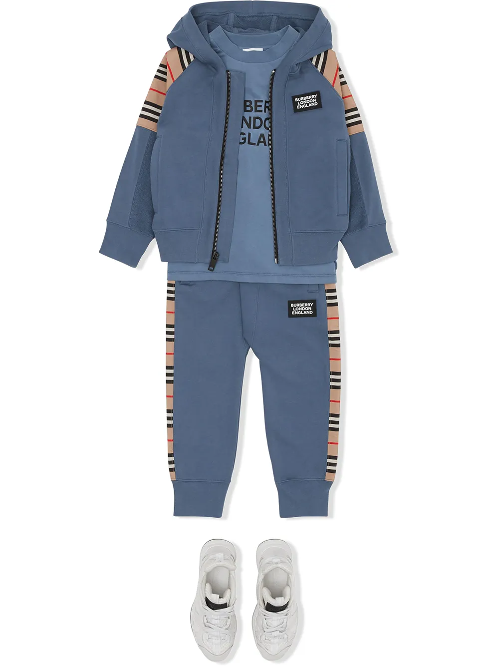 фото Burberry kids худи со вставкой icon stripe