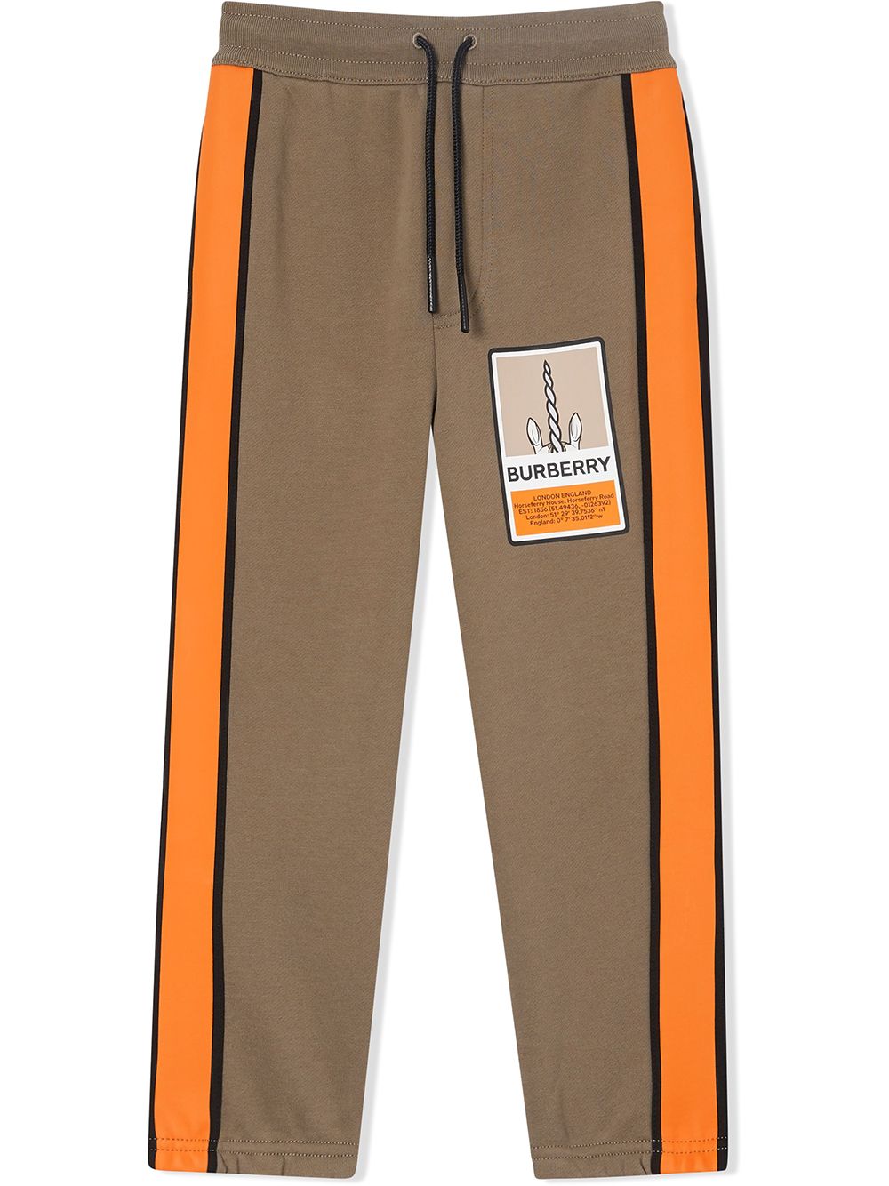 фото Burberry kids teen graphic-print track pants