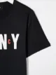 Dkny Kids two-tone logo print t-shirt