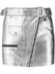 Image 1 of Manokhi metallic-sheen biker skirt