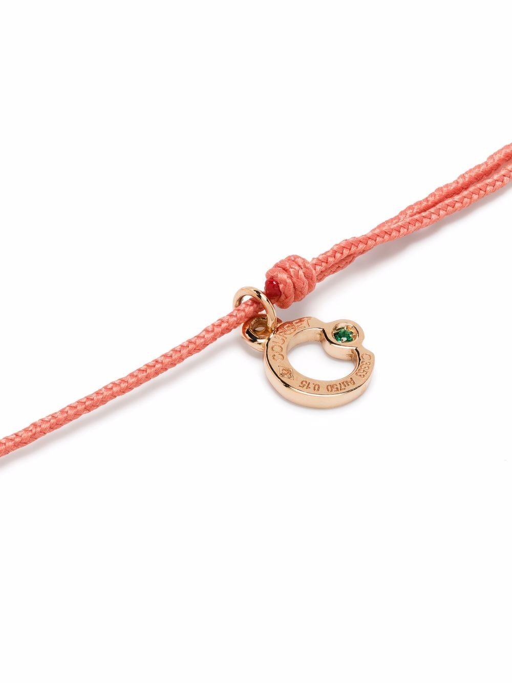 Shop Courbet 18kt Recycled Rose Gold Laboratory-grown Diamond Let's Commit Bracelet In Pink