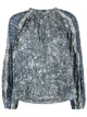 Image 1 of Ulla Johnson ruffle trim marble-print blouse