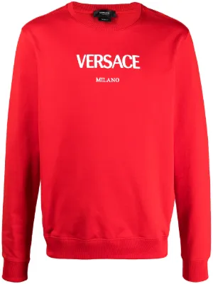 versace men's crew neck sweater