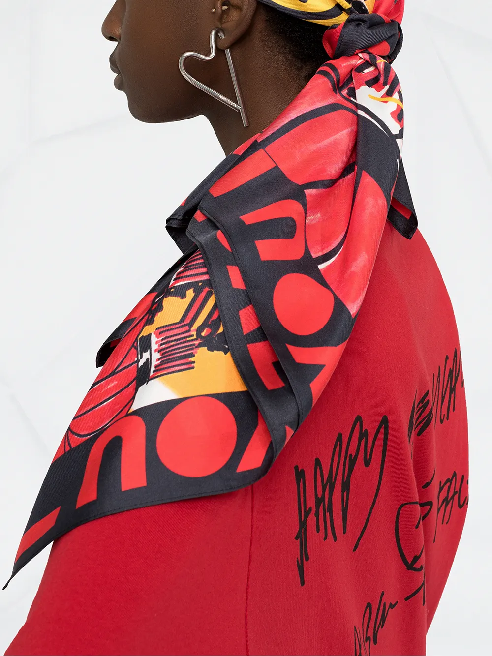 AZ FACTORY Sjaal met print - Rood Top Merken Winkel