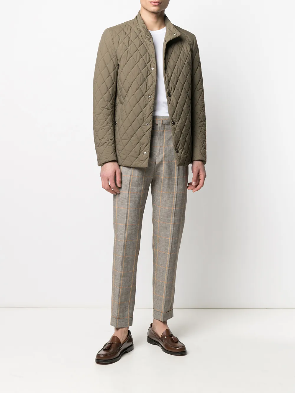 Pt01 pressed check trousers | Tailored Pants | Image 2