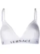 Image 1 of Versace logo-band soft triangle bra