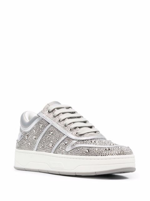 Jimmy Choo Hawaii Crystal low-top Sneakers - Farfetch