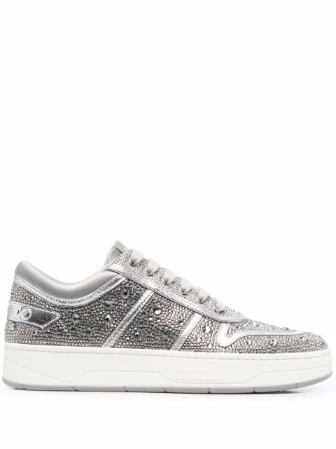 Jimmy Choo Hawaii crystal low-top sneakers