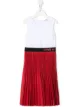 Image 1 of Givenchy Kids logo trim midi dress