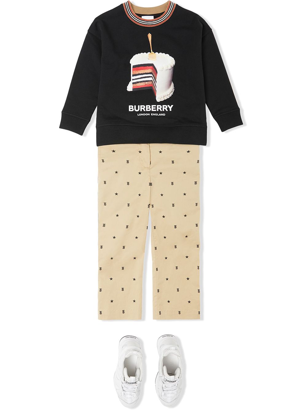 фото Burberry kids толстовка с принтом