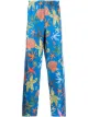 Image 1 of Versace Trésor de la Mer-print silk pajama trousers