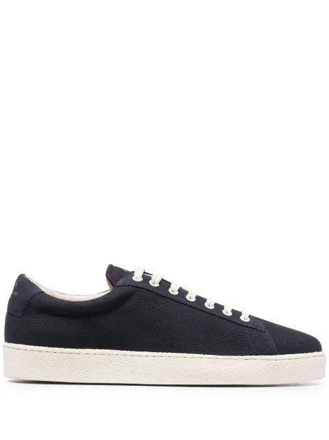 Zespa leather lace-up trainers