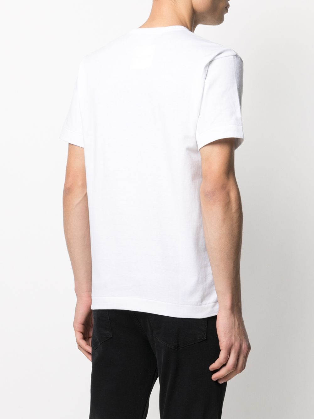 Shop Comme Des Garçons Play Logo-print T-shirt In White