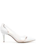 Gianvito Rossi transparent panel pumps - White