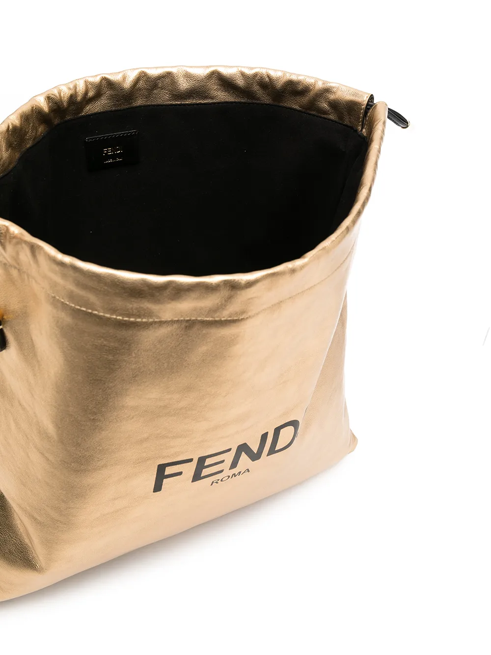 фото Fendi сумка на плечо с кулиской и логотипом