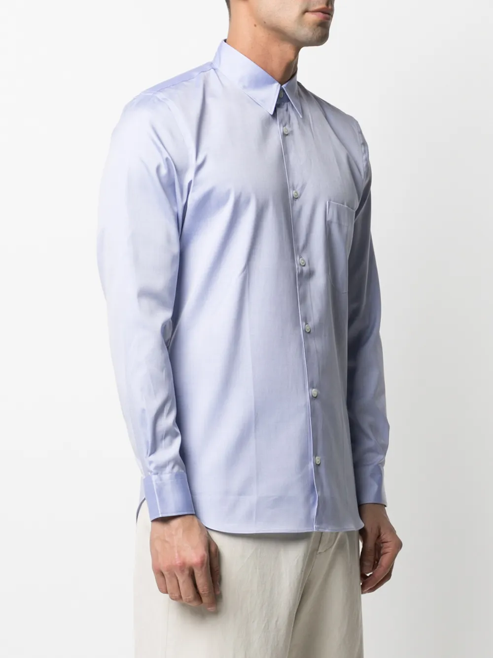 фото Comme des garçons shirt рубашка строгого кроя с нагрудным карманом