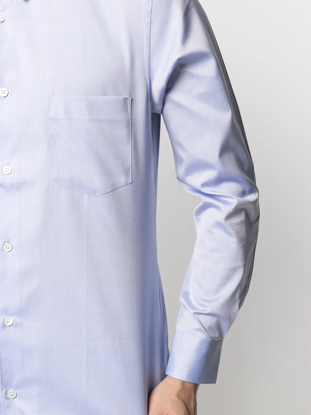 фото Comme des garçons shirt рубашка строгого кроя с нагрудным карманом
