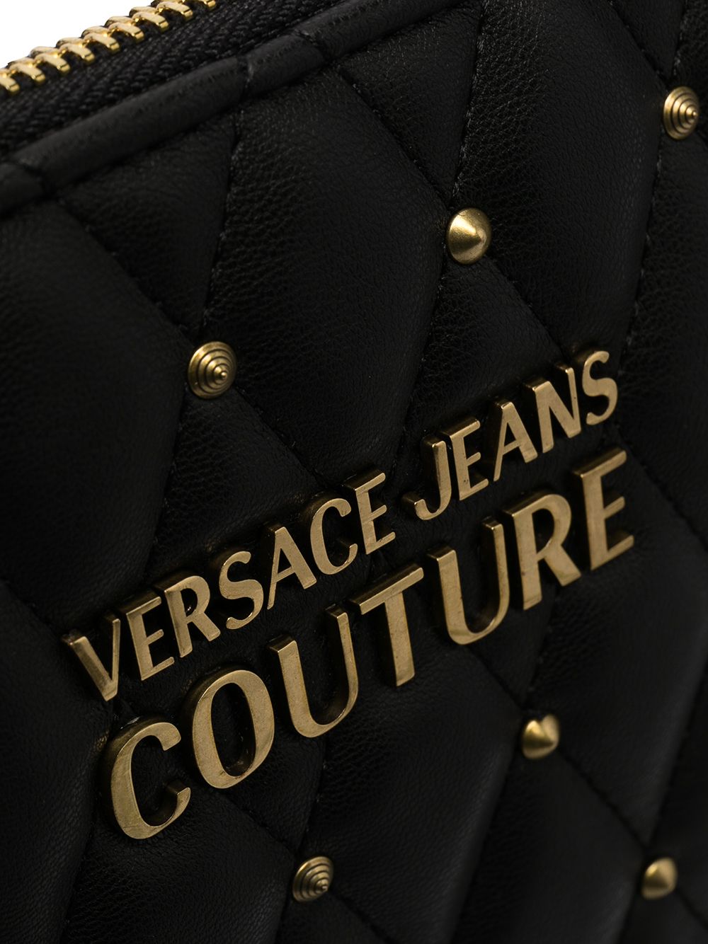 фото Versace jeans couture стеганый клатч с заклепками