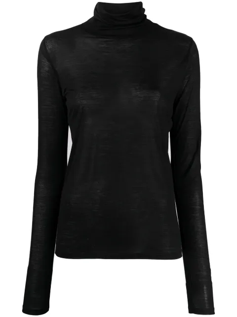 Baserange rollneck long-sleeve bamboo T-shirt