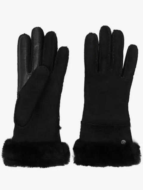 UGG logo plaque gloves