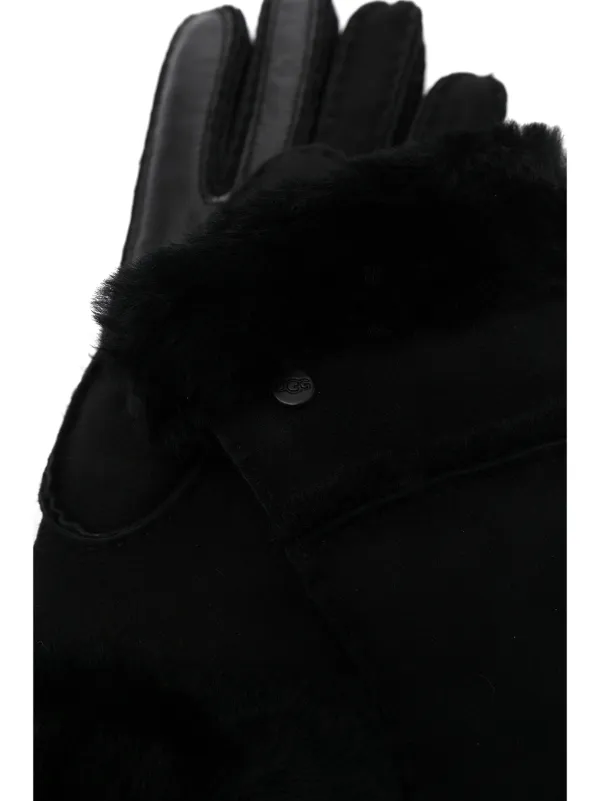 UGG Handschuhe Mit Logo-Schild | Schwarz | FARFETCH AT