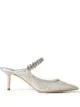 Image 1 of Jimmy Choo Bing 65mm glitter mules