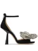 Jimmy Choo Mana 晶饰蝴蝶结高跟凉鞋 图 1