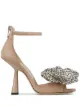 Image 1 of Jimmy Choo Mana 100mm crystal-bow sandals