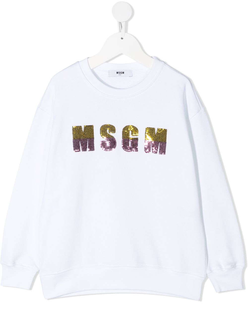 фото Msgm kids толстовка с пайетками