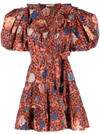 Ulla Johnson Ruffled puff-sleeve Mini 