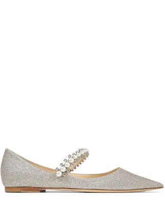 Jimmy Choo Baily Embellished Ballerina Shoes - Farfetch