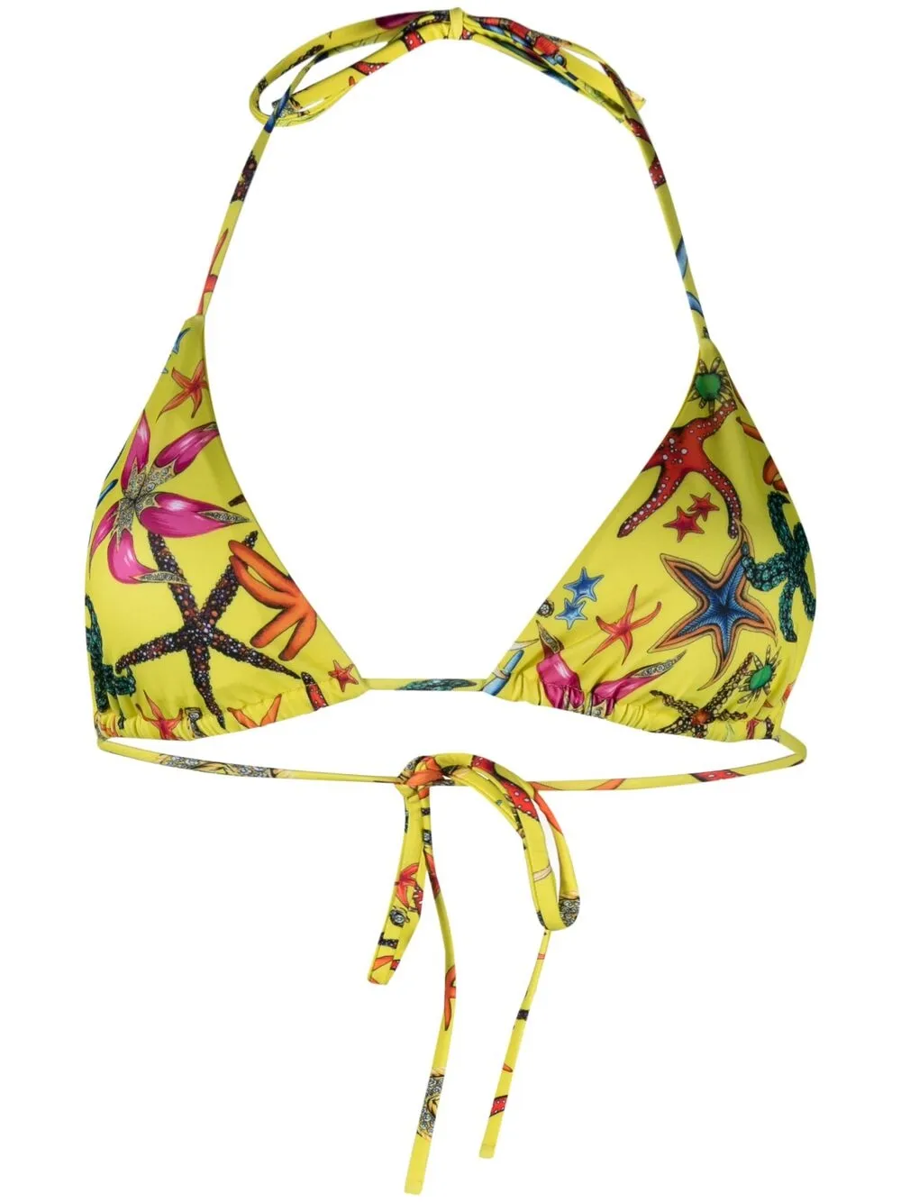 Image 1 of Versace Trésor de la Mer-print bikini top