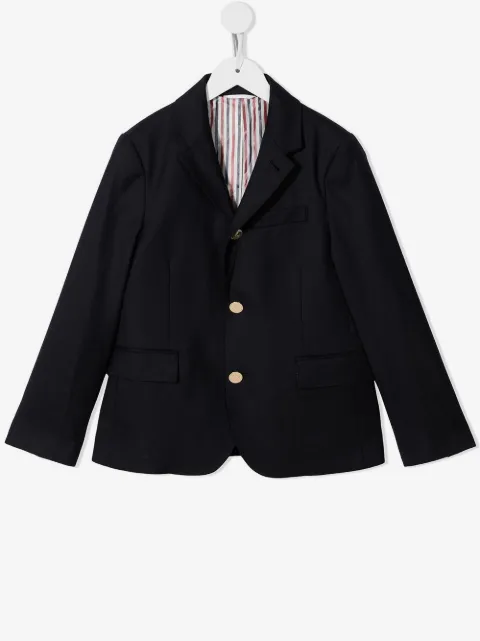 Thom Browne Kids Super 120s twill blazer