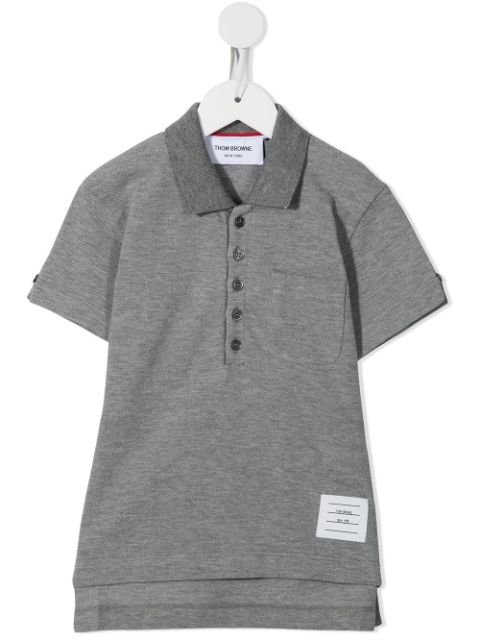 Thom Browne Kids classic short sleeve polo shirt