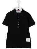 Thom Browne Kids classic short sleeve polo shirt - Blue