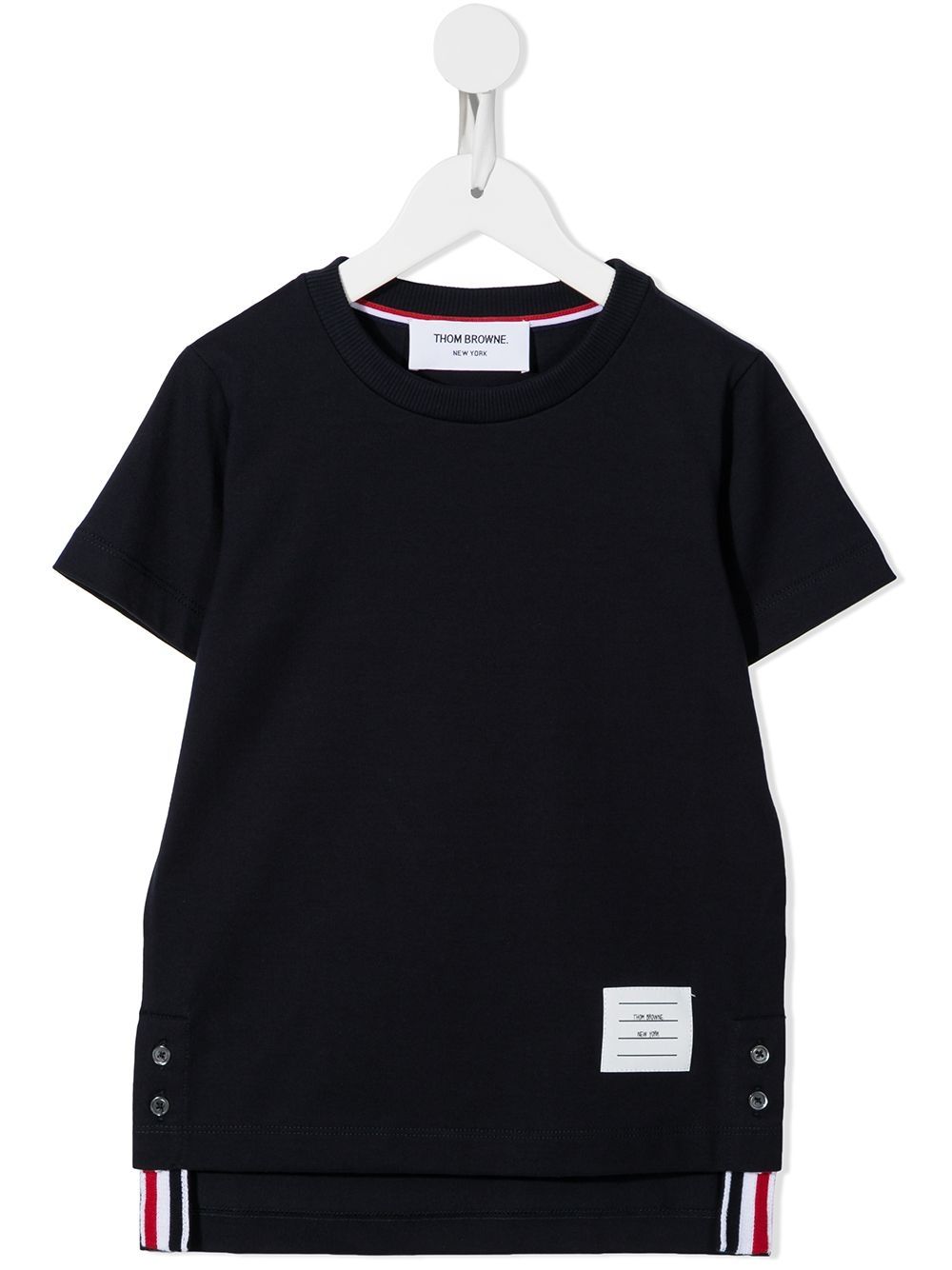 Shop Thom Browne Jersey Short Sleeve T-shirt In Blue