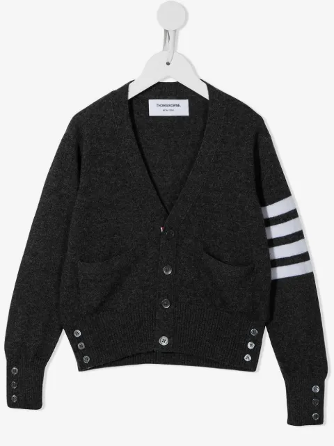 Thom Browne Kids cárdigan con motivo 4-Bar