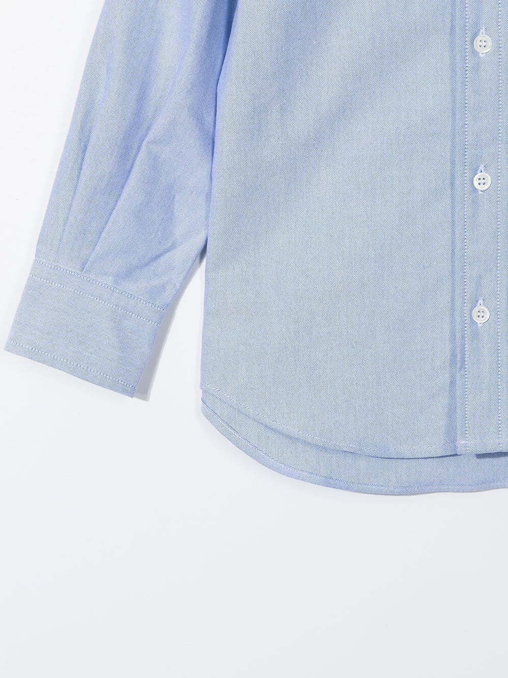 Shop Thom Browne Cotton Oxford Shirt In Blue
