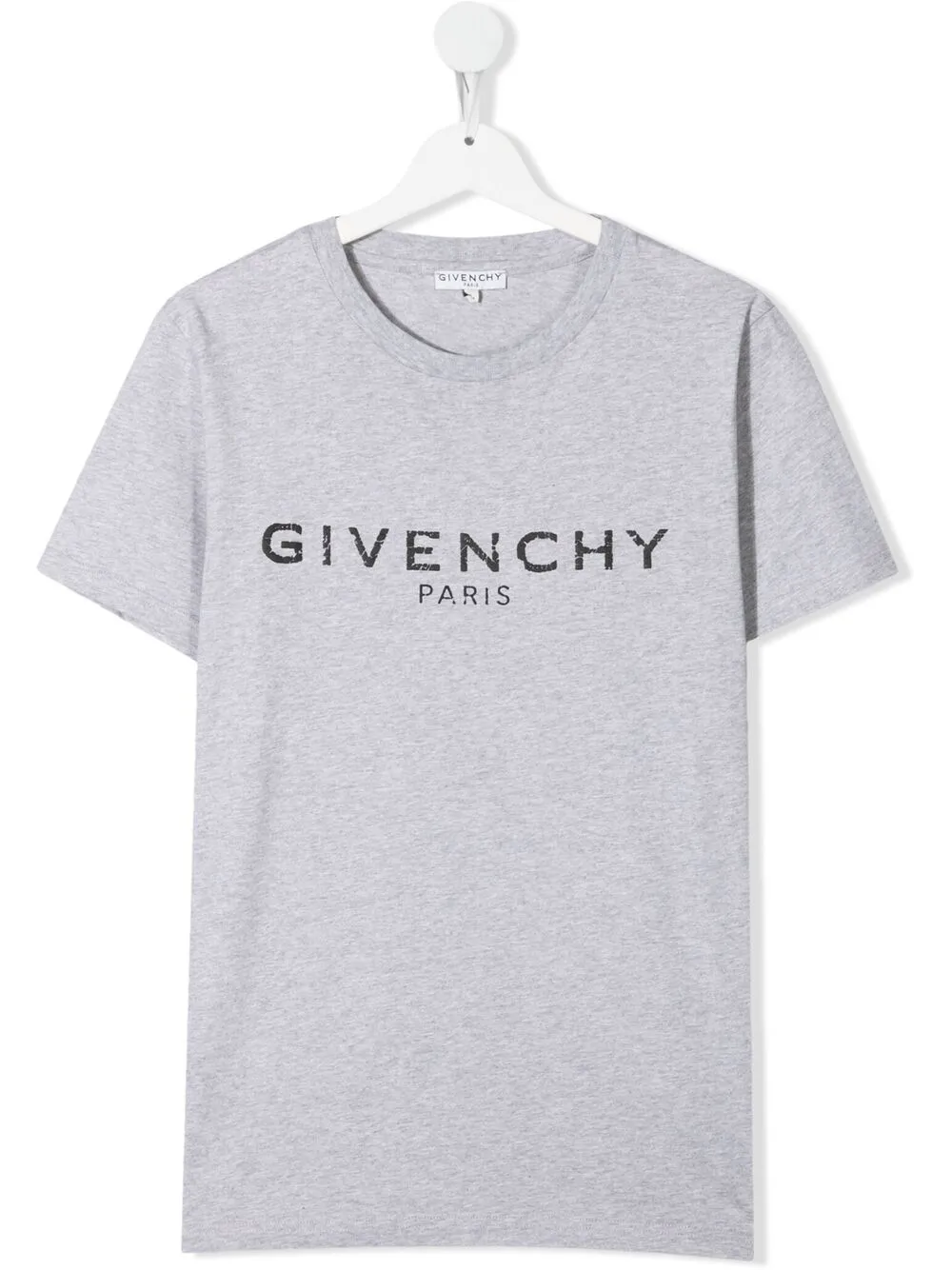 фото Givenchy kids меланжевая футболка с логотипом