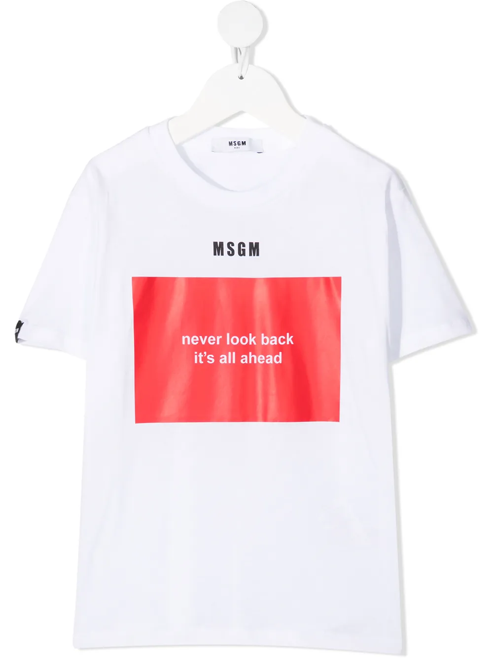 фото Msgm kids футболка с надписью