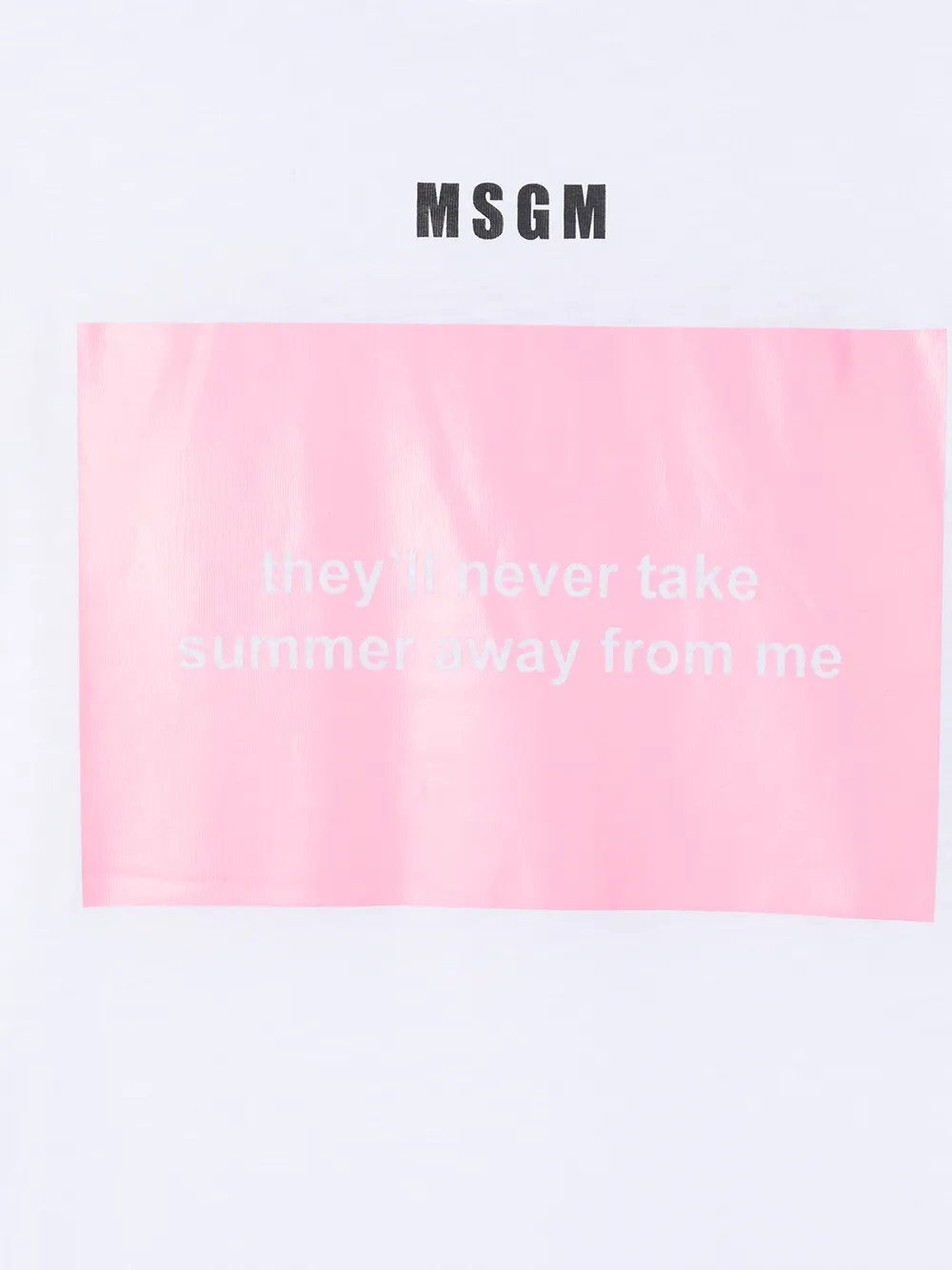 фото Msgm kids футболка с надписью