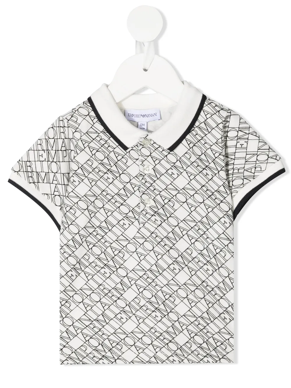 фото Emporio armani kids рубашка поло с логотипом