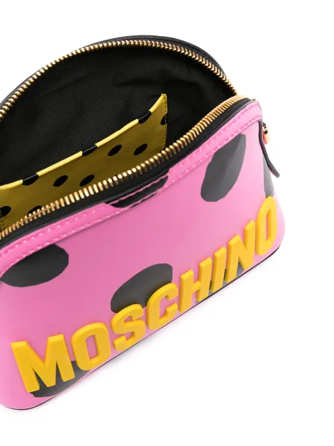 pink moschino changing bag