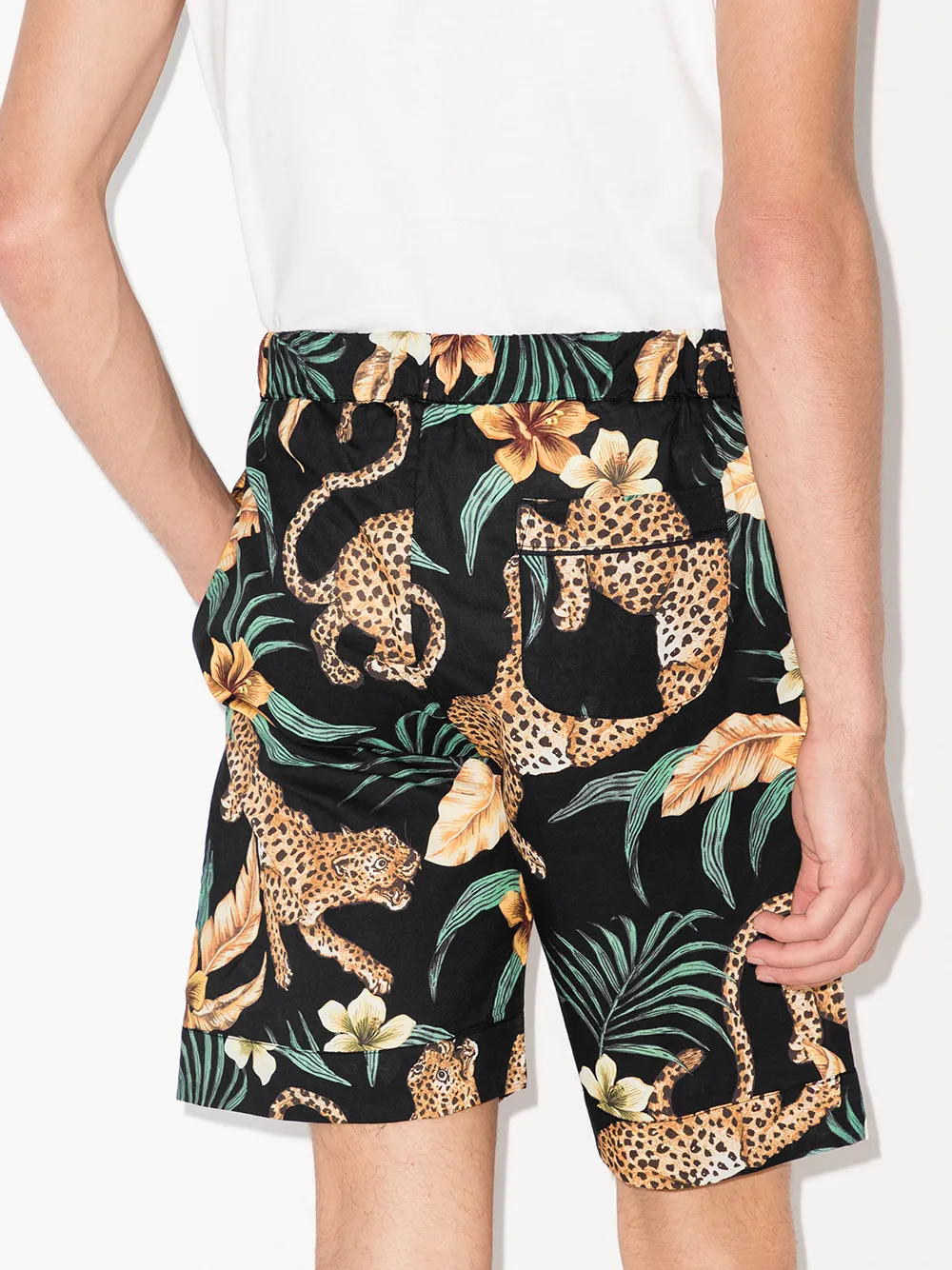 фото Desmond & dempsey jungle print pajama shorts