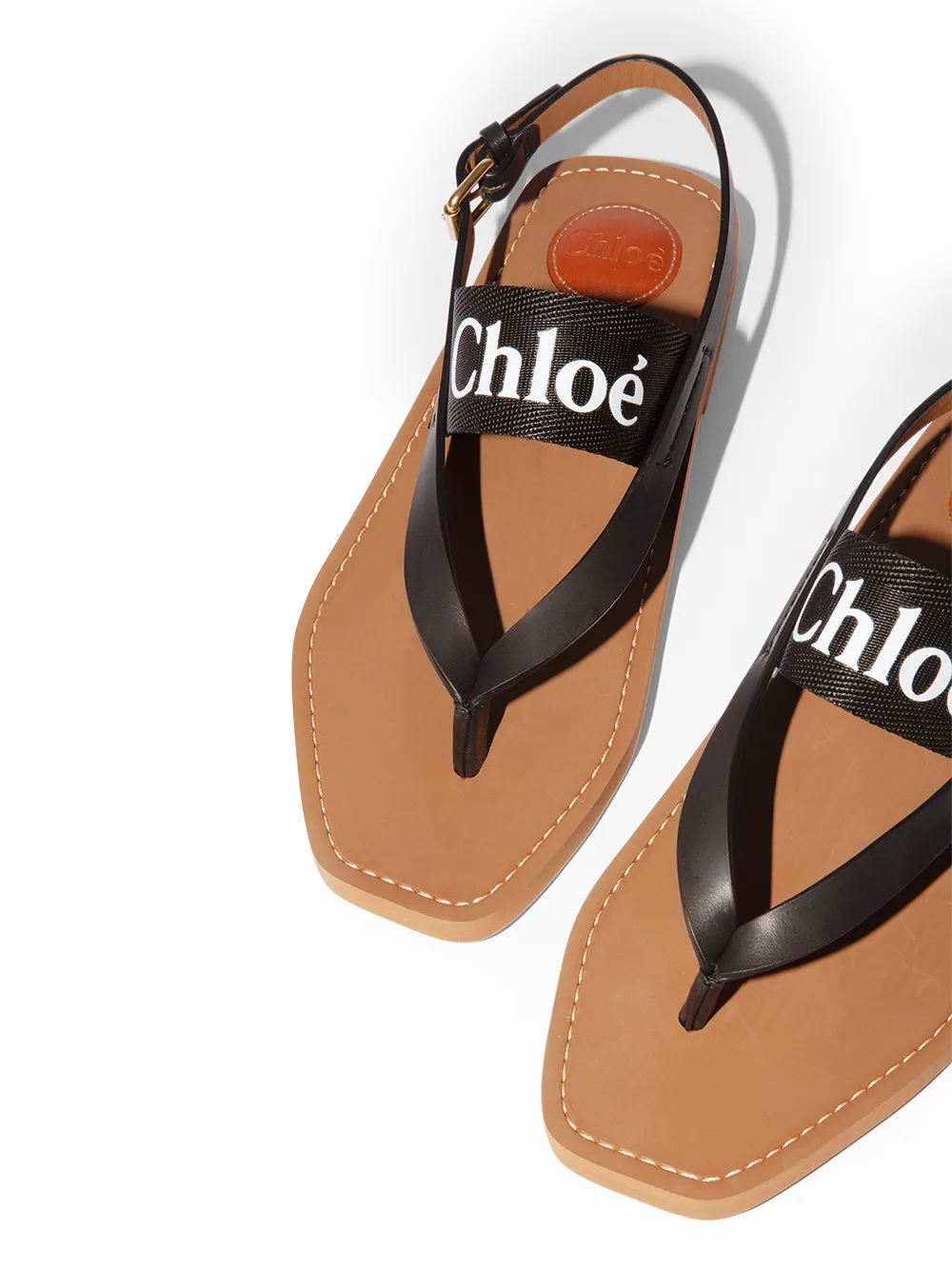 фото Chloé сандалии с логотипом